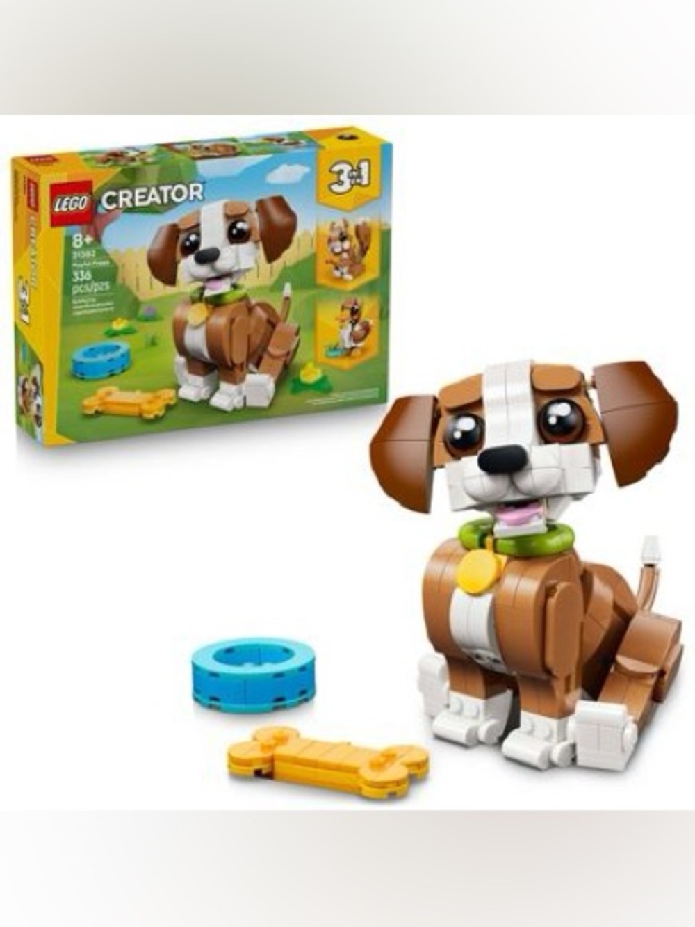 LEGO Creator Brown, White & Green Playful Puppy Building Toy